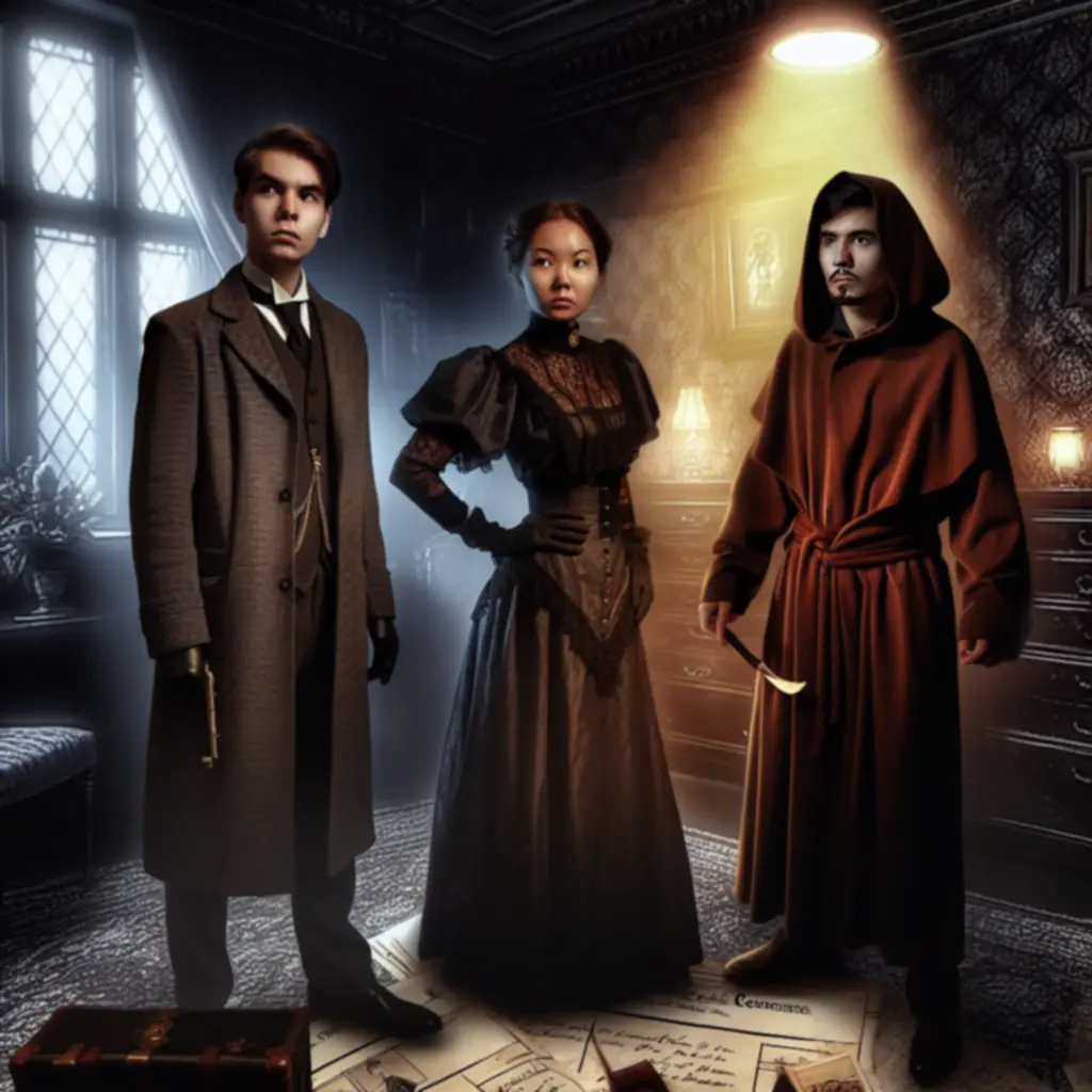 Zagadkowi bohaterowie fabuły w stylu XIX-wiecznego Londynu